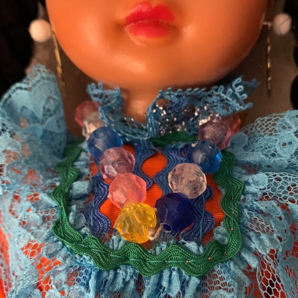 Mexican Tipicas Dolly Jaliscience Folklorico Dancer Doll Vintage - Picture 4 of 14